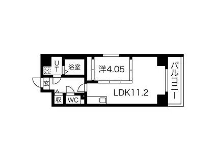 S-FORT北千種(1LDK/4階)の間取り写真