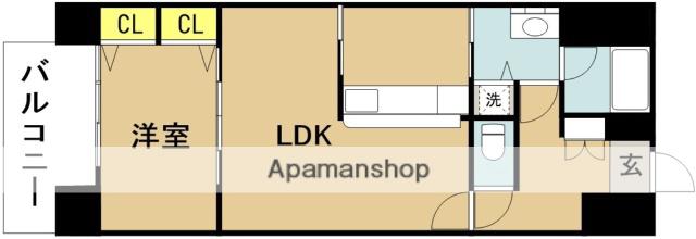 アルテマイスター(1LDK/9階)の間取り写真