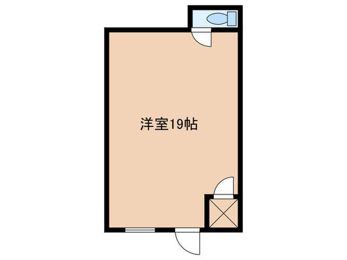 KIビルディング(ワンルーム/1階)の間取り写真