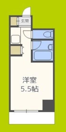 アルピーヌ旭(ワンルーム/8階)の間取り写真