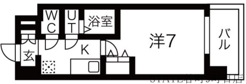 LIVIAZ OSAKA VERITE(1K/9階)の間取り写真
