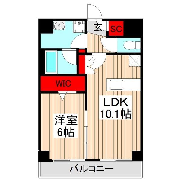 フェアレーンアネックス(1LDK/3階)の間取り写真