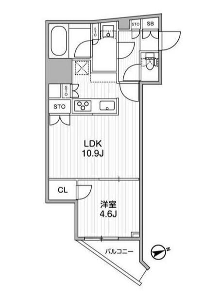 ディームス蔵前RESIDENCE ディームス蔵前RESIDENCE(1LDK/5階)の間取り写真