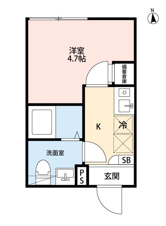 CIEL KAMIKITAZAWA(1K/2階)の間取り写真