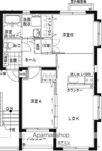 ユーミー恒久南(2LDK/3階)の間取り写真