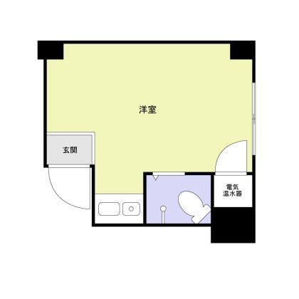 T1東日本橋(ワンルーム/3階)の間取り写真