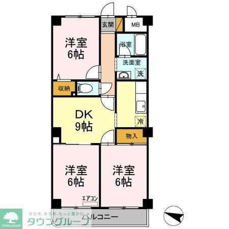 メゾンラーク(3DK/3階)の間取り写真
