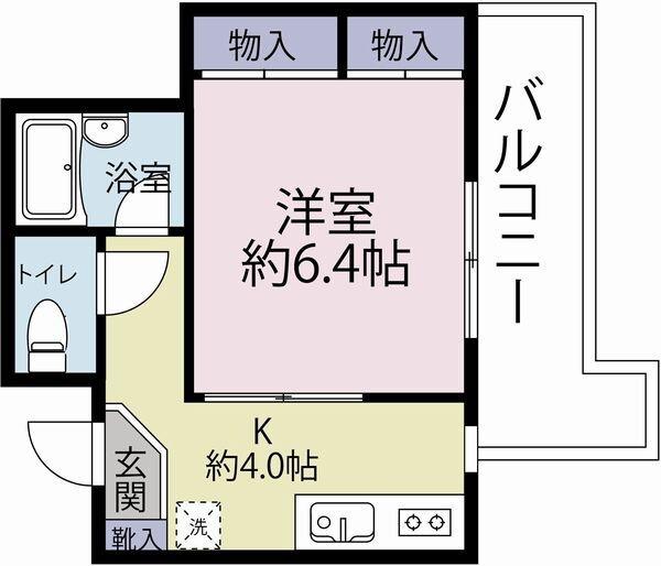 DSビル(1K/7階)の間取り写真