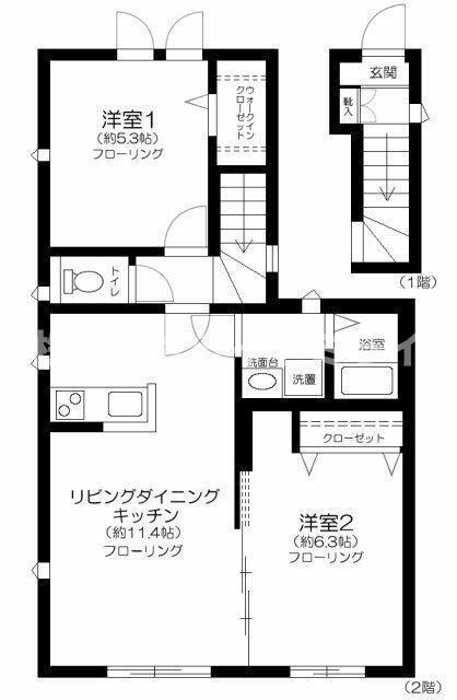 DAMANSARA WASEDA(2LDK/2階)の間取り写真