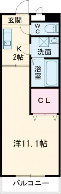 MONFOYER(1K/5階)の間取り写真