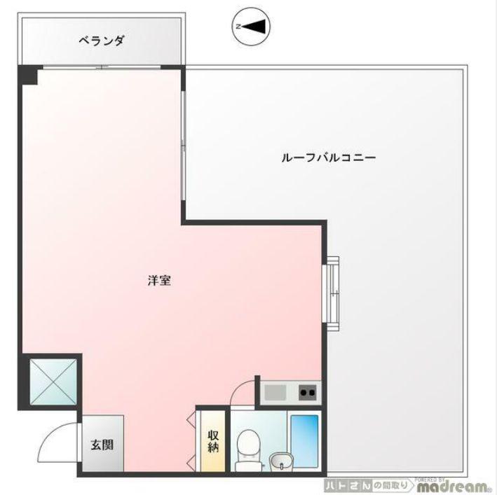 ネオハイシティ渋谷(ワンルーム/4階)の間取り写真