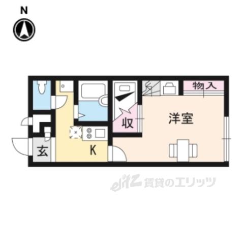 レオパレスニューエイジ(1K/2階)の間取り写真