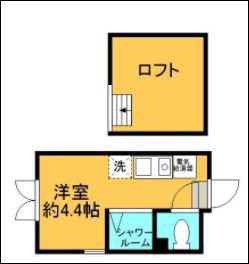 FL`ECHIR笹塚A棟(ワンルーム/1階)の間取り写真