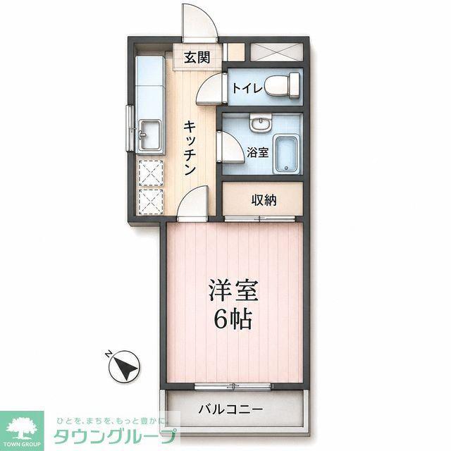 メゾンセキセイ(1K/3階)の間取り写真