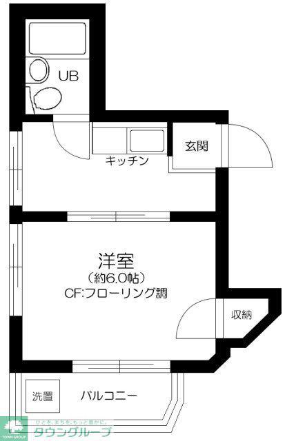 MAC荻窪コート(1K/3階)の間取り写真