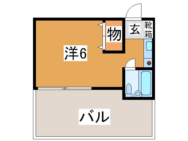 太田YSビル(ワンルーム/3階)の間取り写真