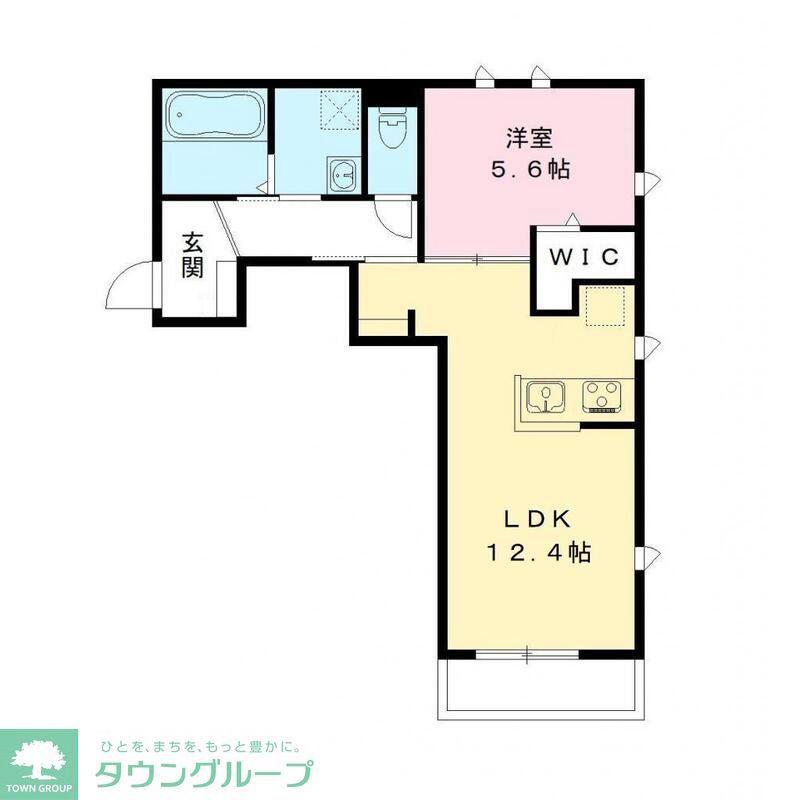 シンブリーズ(1LDK/2階)の間取り写真
