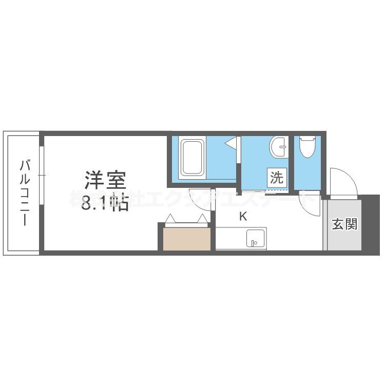 フジパレス出来島I番館(1K/2階)の間取り写真
