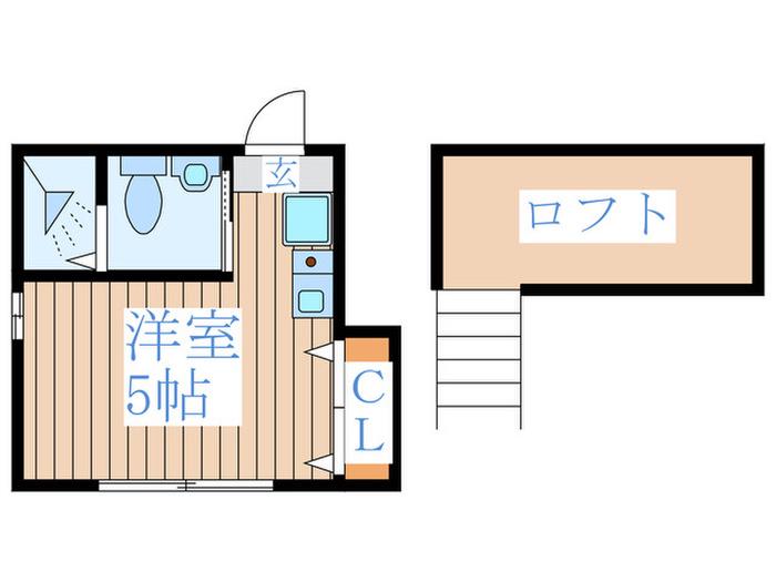 BELLA LUCE井荻(ワンルーム/2階)の間取り写真
