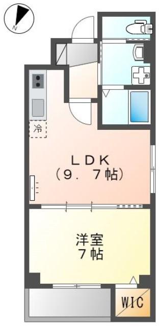 リバレイン(1LDK/3階)の間取り写真