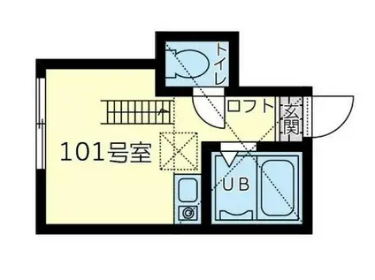 ユナイト田浦エレフォレックス(1K/1階)の間取り写真