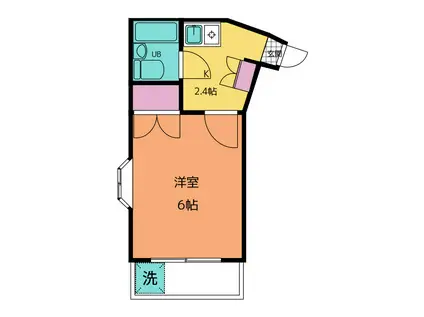 カナコーポ(1K/1階)の間取り写真