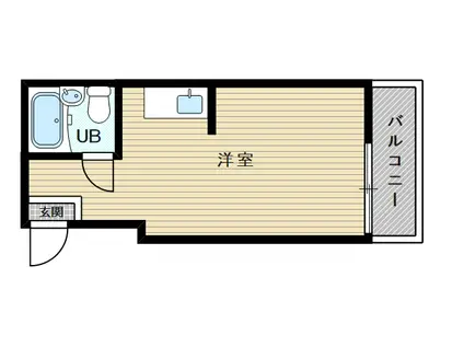 石富ハイツ(ワンルーム/2階)の間取り写真