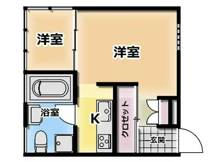 京都みやび(1SK/1階)の間取り写真