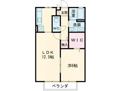 蔵KATAYAMA-A(1LDK/1階)の間取り写真