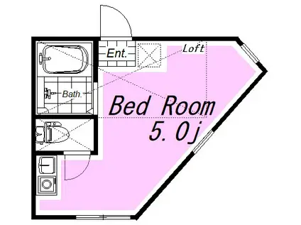 ユナイトMS ONE(ワンルーム/1階)の間取り写真