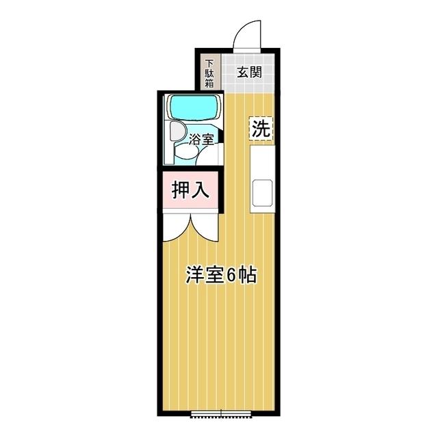 ハイム有泉(ワンルーム/3階)の間取り写真
