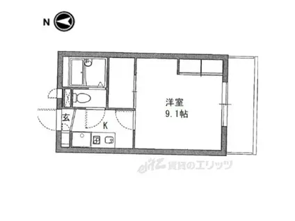 レオパレスSOPHIA(1K/2階)の間取り写真