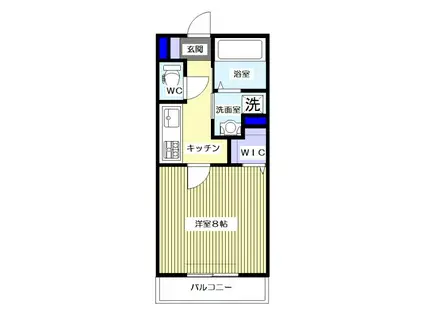 STEEL(1K/3階)の間取り写真