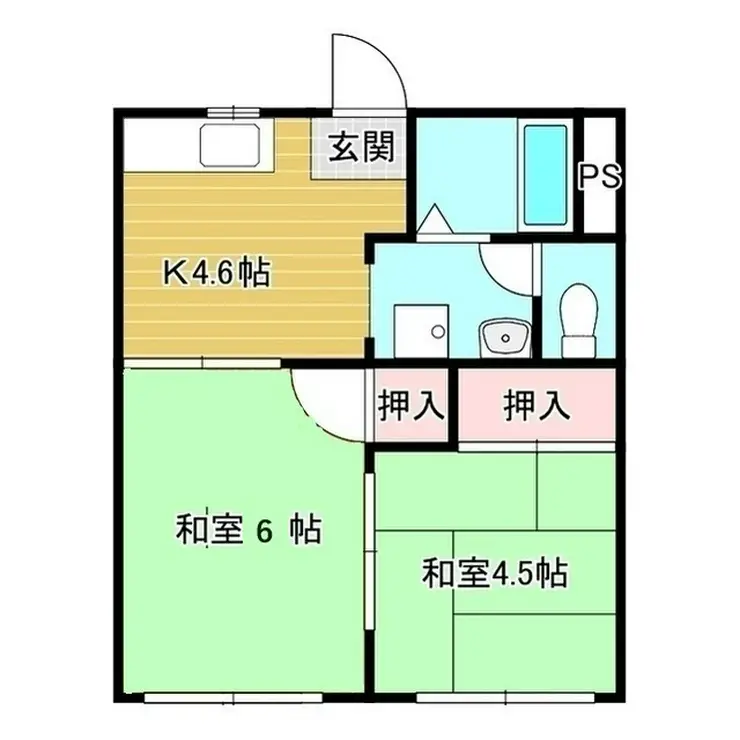 コーポ松平 1階階 間取り