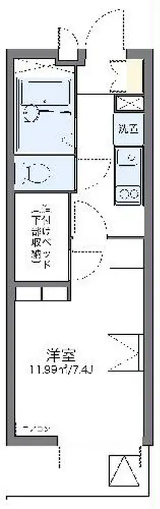 レオパレスモンジュイ 4階階 間取り