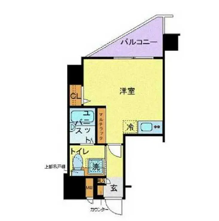 トーシンフェニックス初台弐番館 8階階 間取り