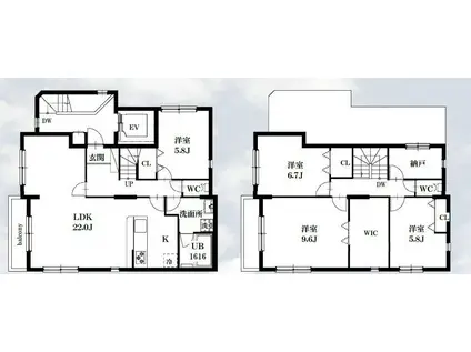 シャッツクヴェレ(4SLDK/4階)の間取り写真