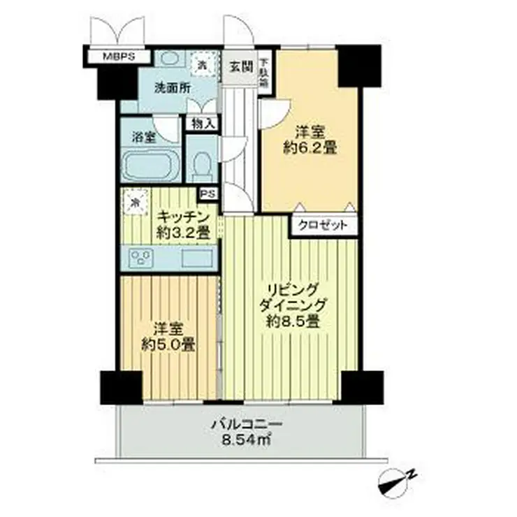 ライオンズシティ西新宿 11階階 間取り