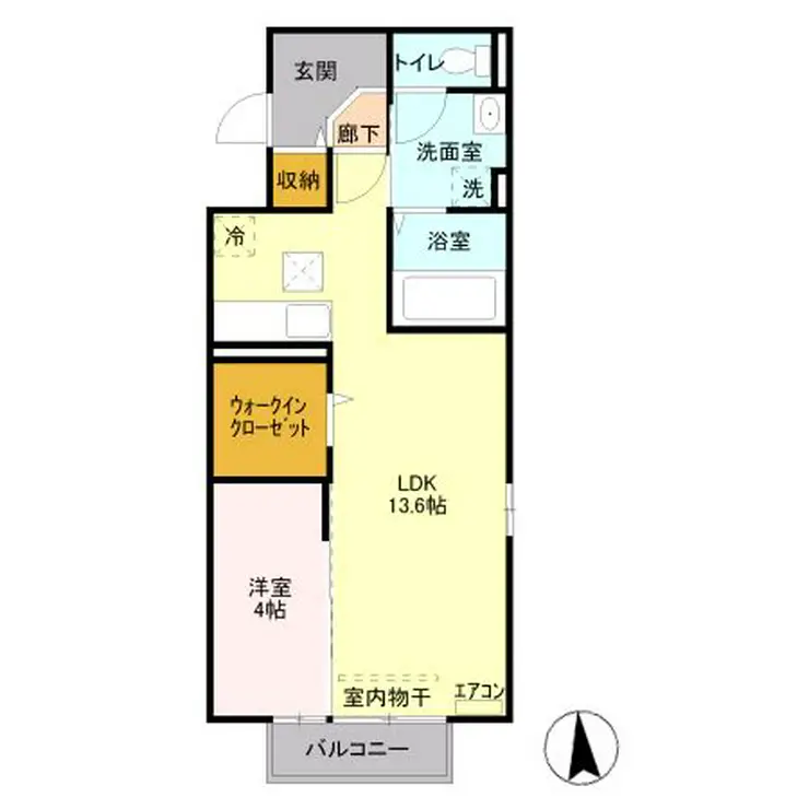 フォッサート・トレ 弐番館 1階階 間取り