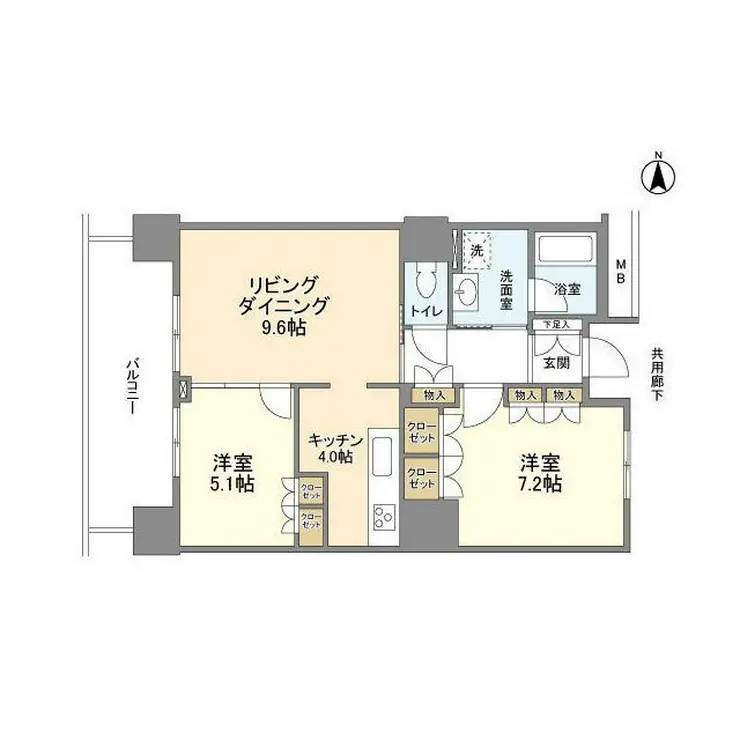 豊洲シエルタワー 16階階 間取り