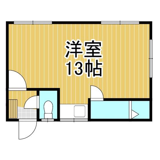 イーグルヒルズ(ワンルーム/2階)の間取り写真