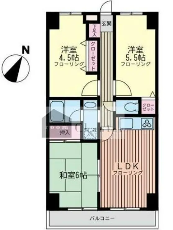ルミエール山本 6階階 間取り