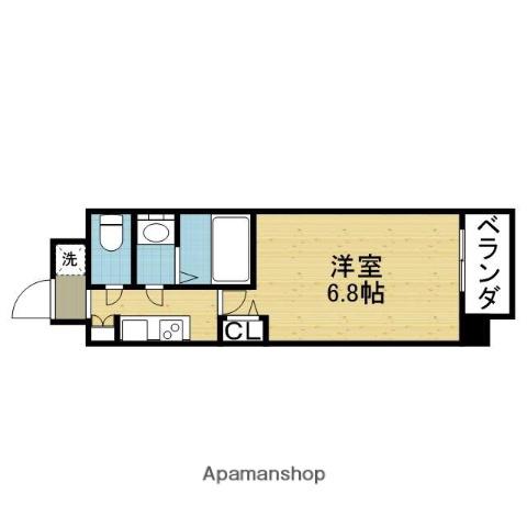 フォーリアライズ城東ネオス(1K/7階)の間取り写真
