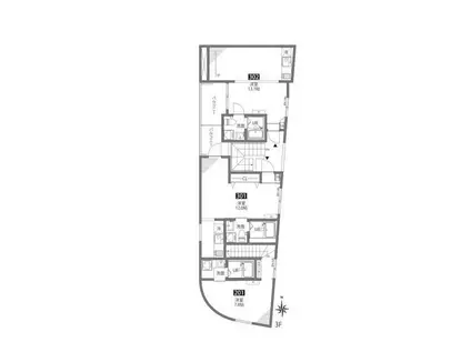 仙川アパートメント(ワンルーム/3階)の間取り写真