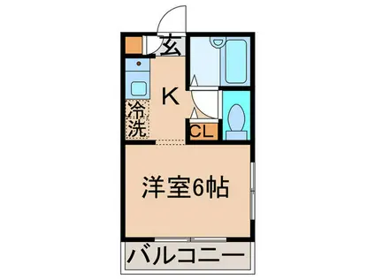 グランメゾン金町(1K/1階)の間取り写真