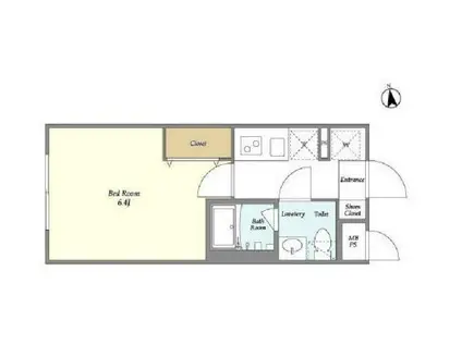 ウェルスクエアイズム上北沢(1K/3階)の間取り写真