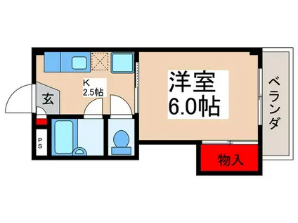 シャトレ浦安(1K/3階)の間取り写真