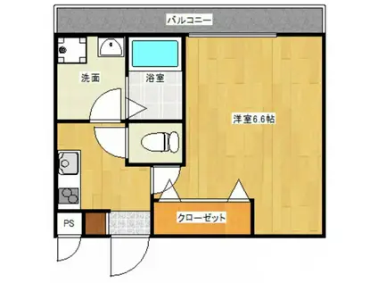 一番館瀬戸(1K/2階)の間取り写真
