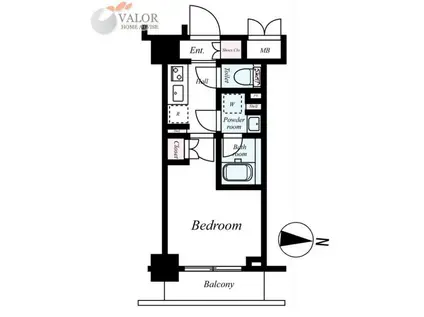 ハーモニーレジデンス武蔵小杉002(1K/6階)の間取り写真