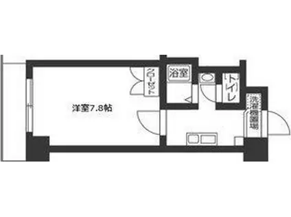 山手ヒルズ(1K/4階)の間取り写真